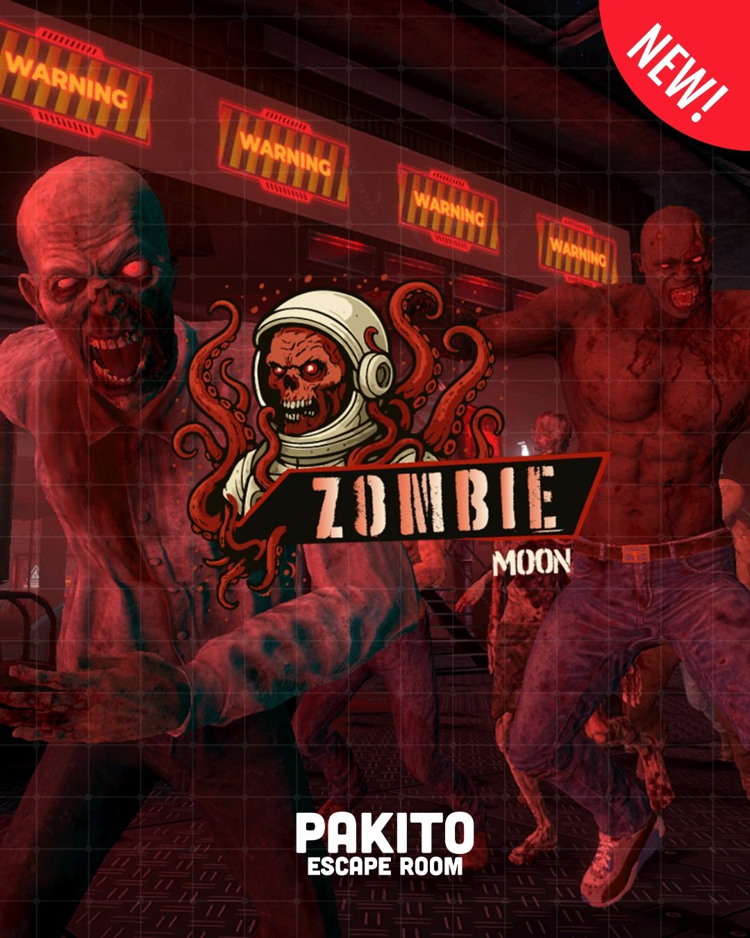Esperienza VR Zombie Moon al Pakito Escape Room - tema horror sci-fi