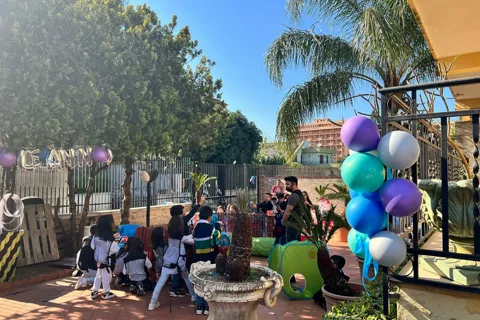 Fortnite Nerf Party - festa all'aperto con palloncini